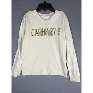 Carhartt Long Sleeve Kids Tshirt Beige‎ SZ 4